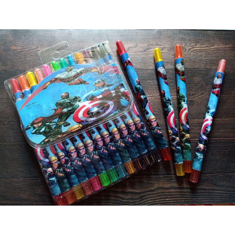 

Crayon putar karacter 12 warna,rolling crayon