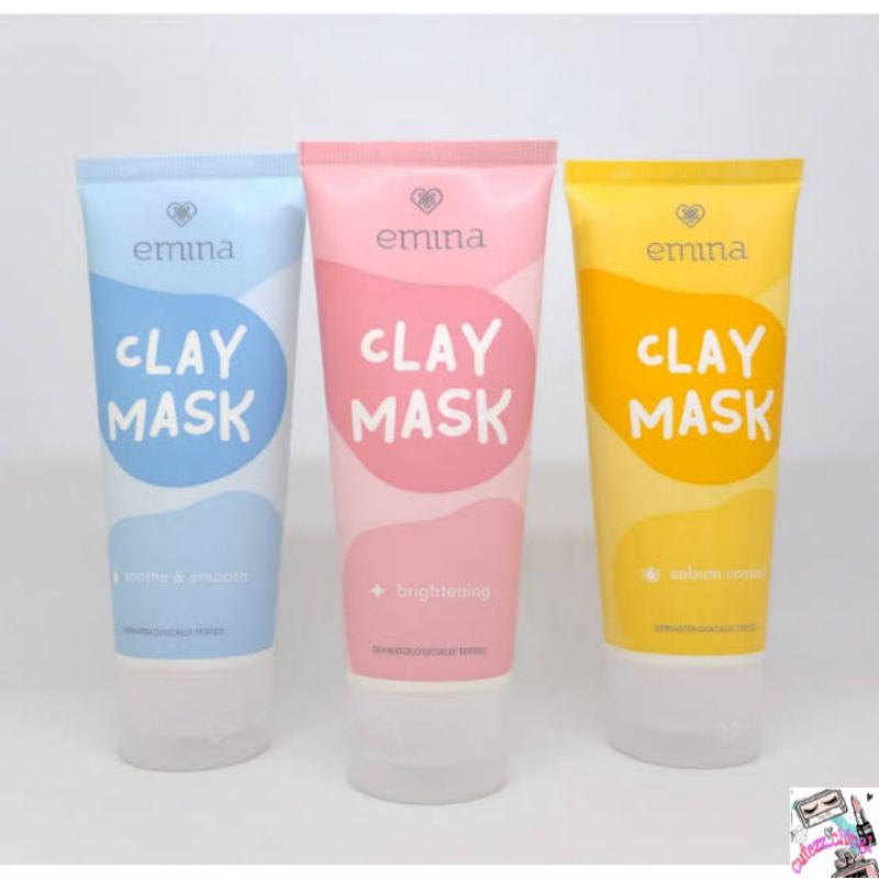 ☃Cutezz_Ching1☃Emina Clay Mask 60ml - Masker Wajah