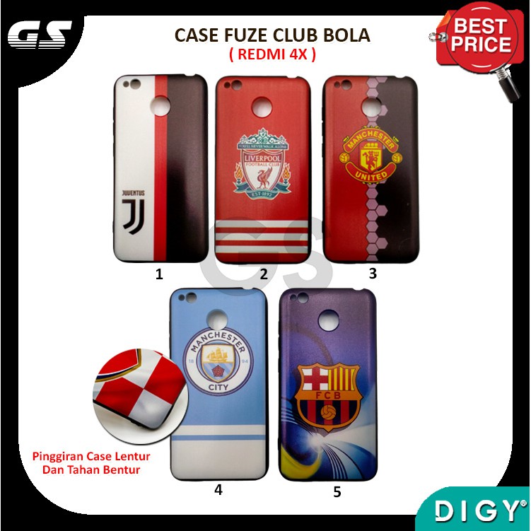 Case Club Bola  XIAOMI NOTE 10 PRO CC9 PRO  A3 CC9E REDMI 4X Motif Cowok