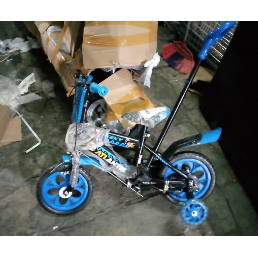 Sepeda BMX Anak Laki-Laki BMX 12 Inch ATLANTIS LEON Rem V brake & tromol garansi kredit cicilan COD-5