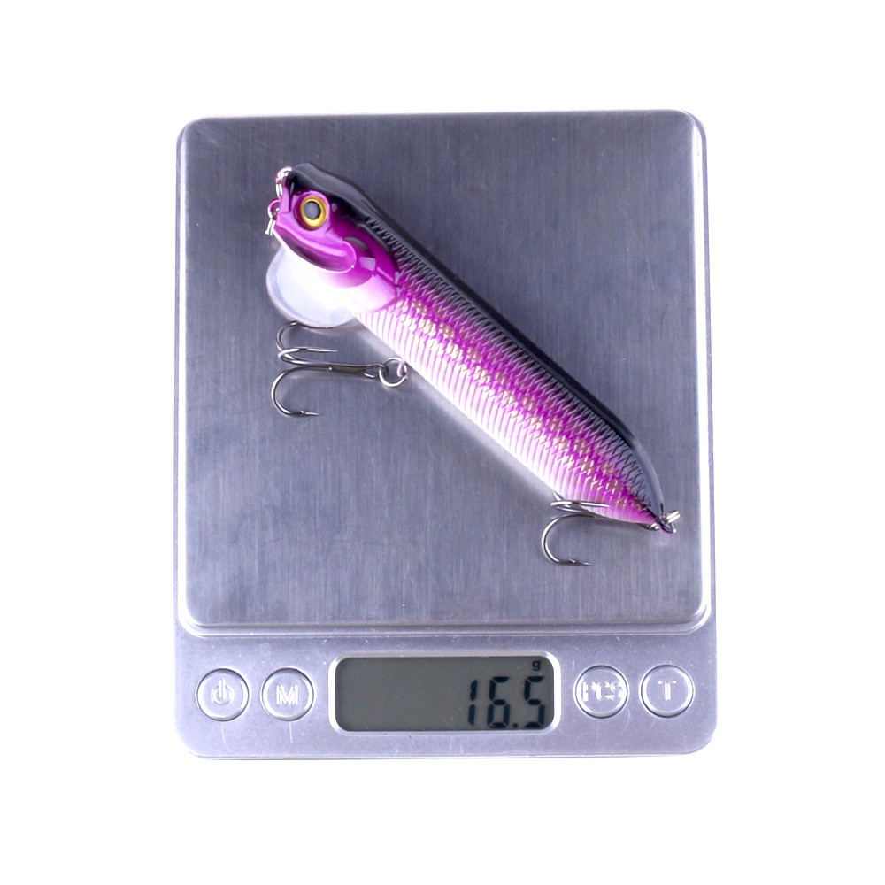 Hengjia 1pc Umpan Pancing Tiruan Bentuk Ikan 9.5cm / 18g Dengan Lidah