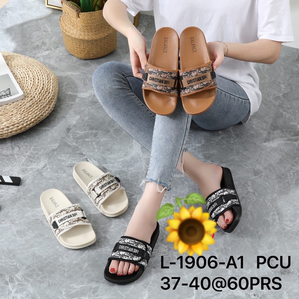 Sandal Karet Jelly Wedges Wanita import Model Terbaru Original Kekinian by AGUNG STYLE Balance L-1906-A2