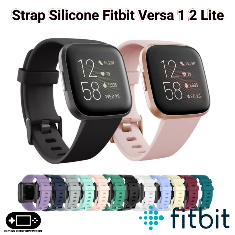 New Strap Silicone Fitbit Versa 1 2 Lite Silikon Silicon Tali Jam Tangan