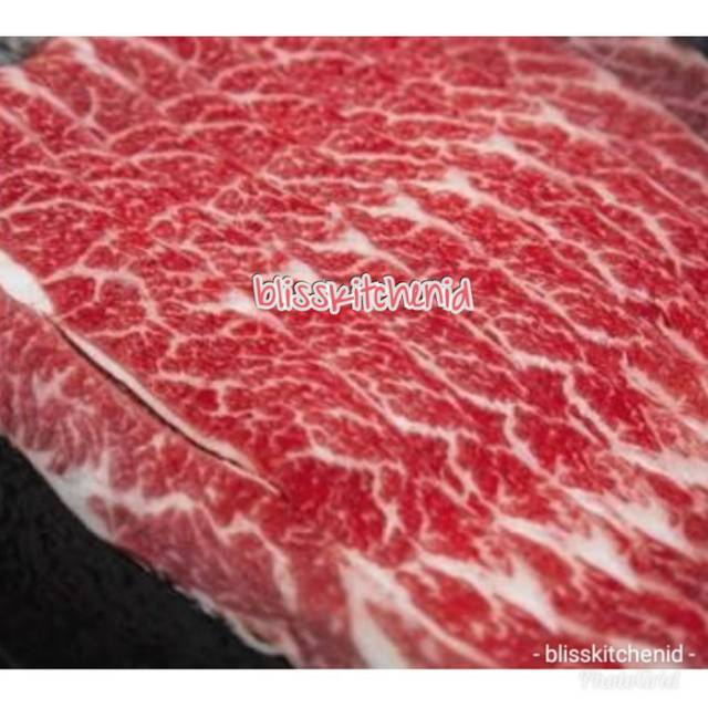 

AUS Boneless Wagyu Chuck Ribs Galbi / Karubi Thin Sliced 2mm @250gr