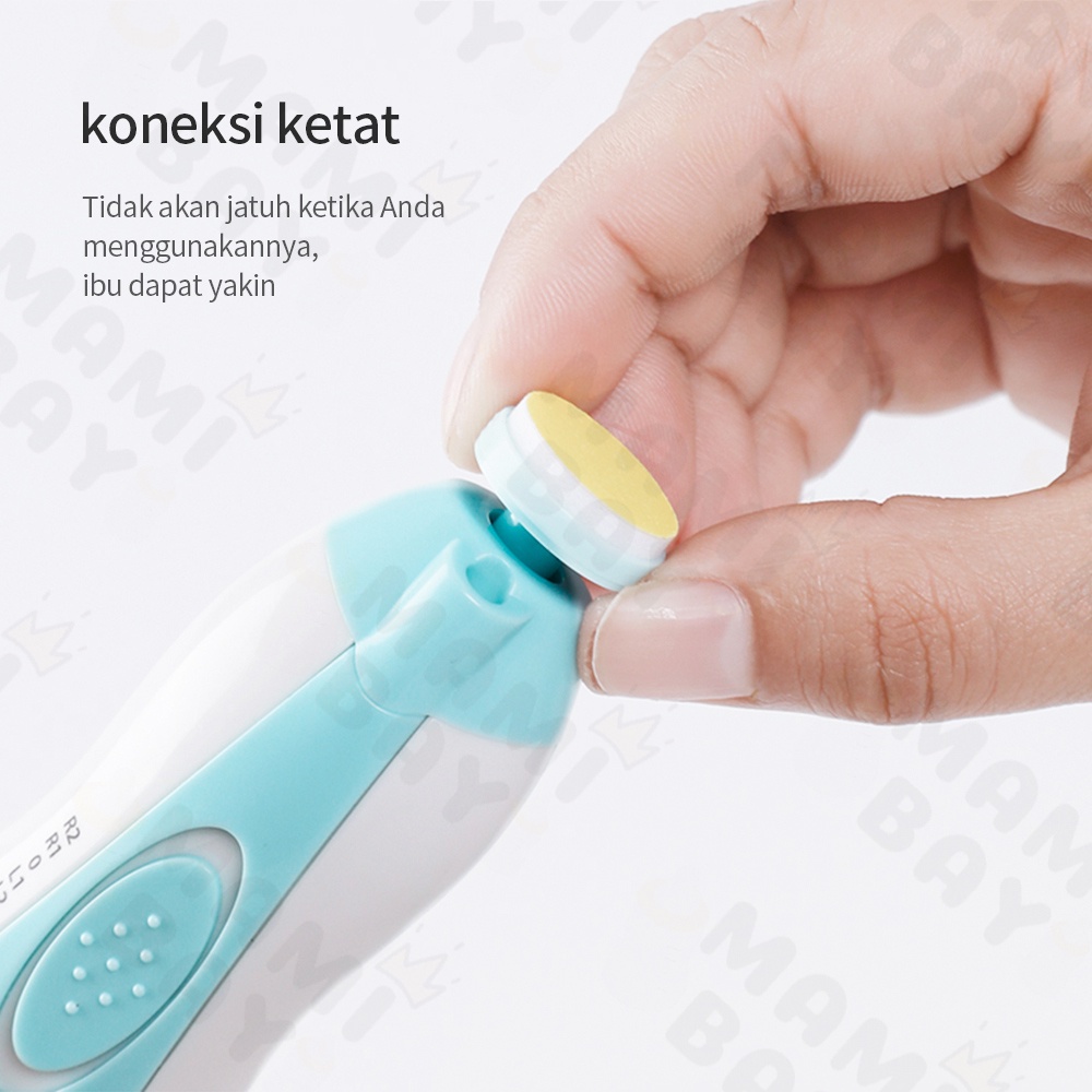 Mamibayi Gunting kuku bayi elektrik/baby nail trimmer/Manicure set bayi