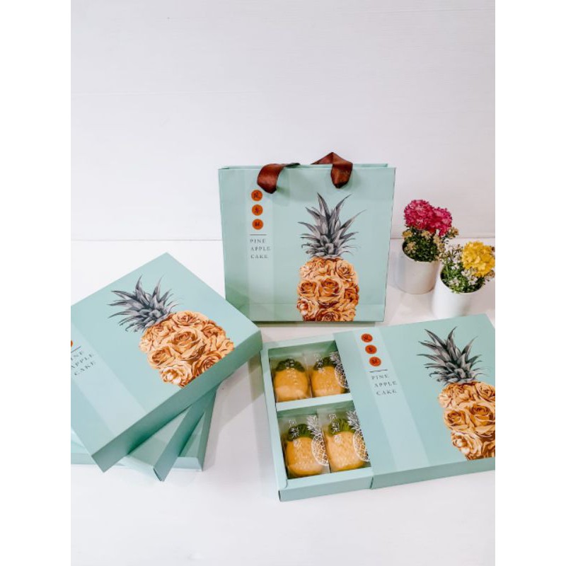 Dus Nastar Taiwan + Paperbag ( 1 pack isi 5 set )