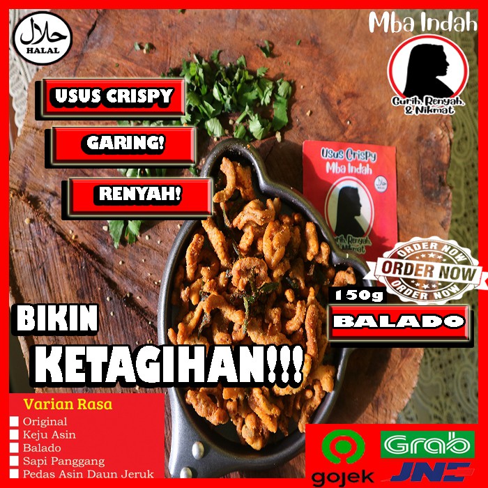 

USUS CRISPY MBA INDAH USUS GORENG USUS KRISPI VARIAN RASA KRIPIK / KERUPUK USUS KERIPIK USUS ENAK