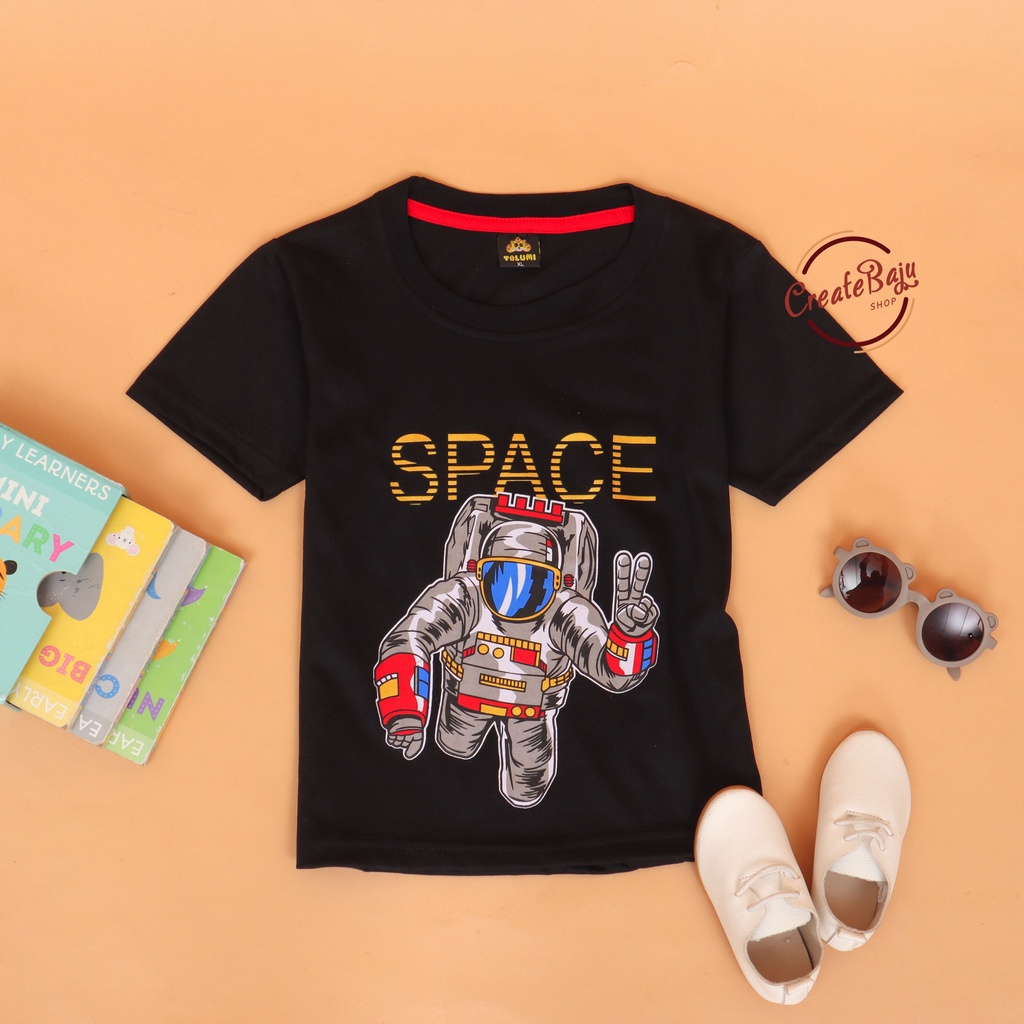 KAOS ANAK LAKI SPACE 1-7 TAHUN BAJU ATASAN ANAK LAKI FASHION TERMURAH BAHAN KATUN