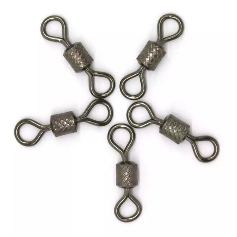 QUINTON Mancing Putar Alat Pancing 50PCS/Lot Laut Memancing Safety Snap Bahan Stainless Steel Untuk Carp Rolling Swivel