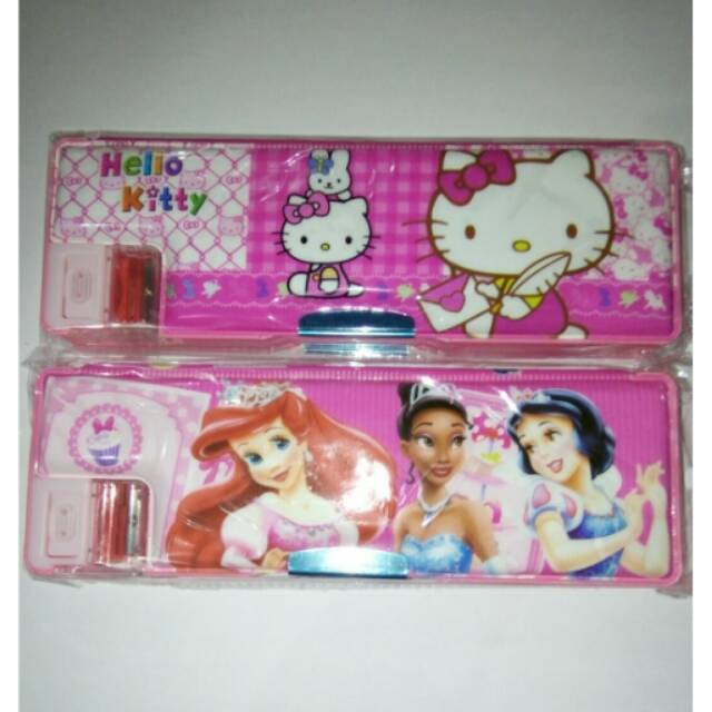 

Kotak pensil karakter plus rautan