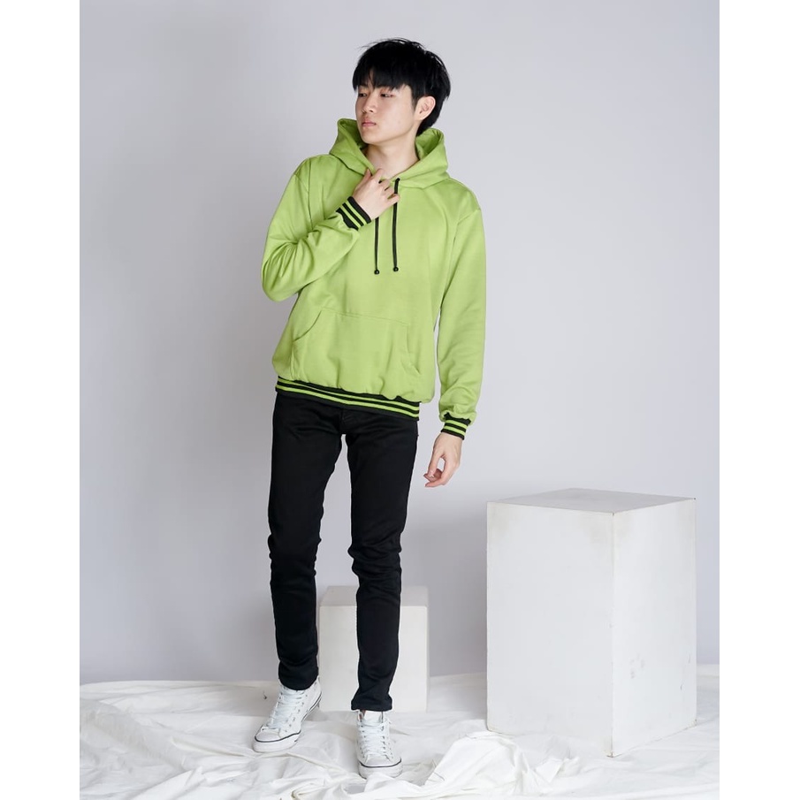 POLILE - Sweater Hoodie BASIC HIJAU MELON