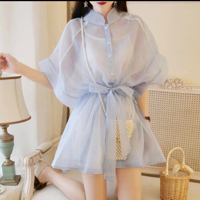 MDLV ~ 5863 ORGANZA DRESS KOREA DRESS MINI + INER DRESS SEXY DRESS TRENDY DRESS PESTA FASHION IMPORT