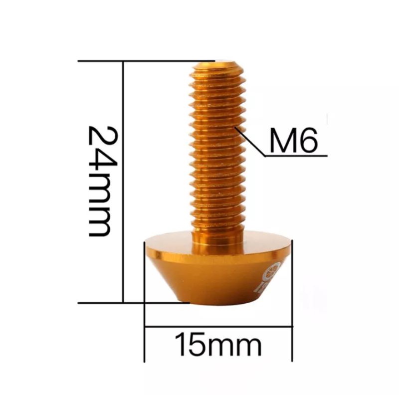 Baut M6 Aluminum Alloy Baut V Brake Sepeda