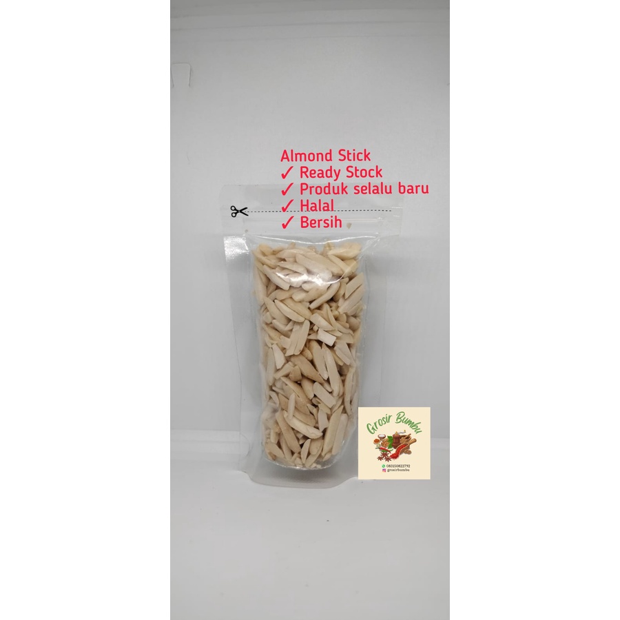 

Raw Almond Stick / Kacang Almond Stick Mentah / Almond Silvered