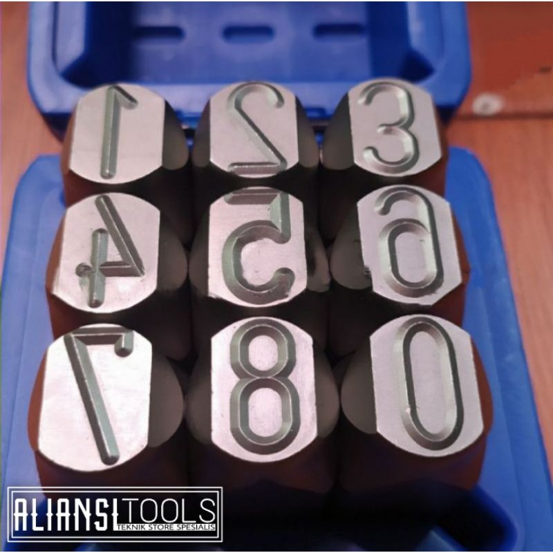 

MASUS Germany Ketok Angka 20mm Stamp Punch Figure 0-9