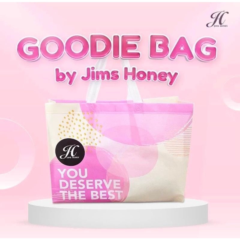 Jims Honey goodie bag tas belanja tas belanja kuat tas belanja besar tas belanja besar tas belanja t