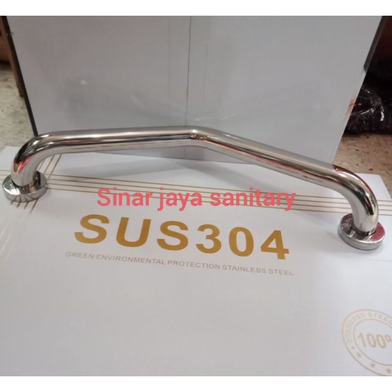 Pegangan siku stainless stell / Grab bar 50cm stainless stell / pegangan bathtub