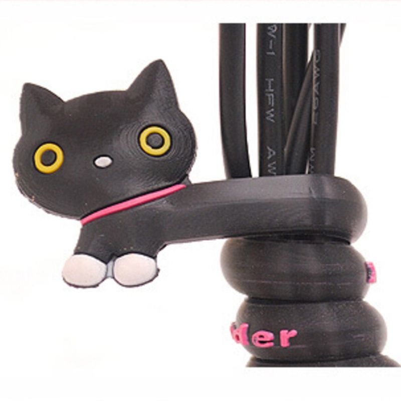 【Theredsunrisesiwy.id】Cute Animal Earphone Headphone Wrap Cord Wire Cable Holder Winder Organizer 1pcs