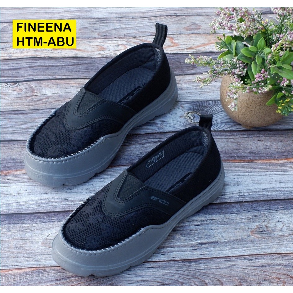 SEPATU WANITA ANDO MARTHA FINEENA ORIGINAL SLIP ON MODEL TERBARU RINGAN KUAT ELEGANT