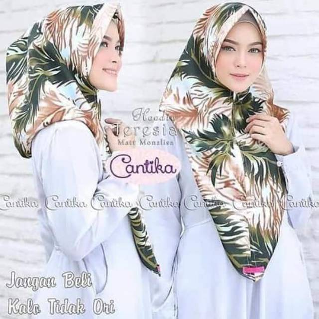 Jilbab INSTAN HODIE MOTIF DAUN