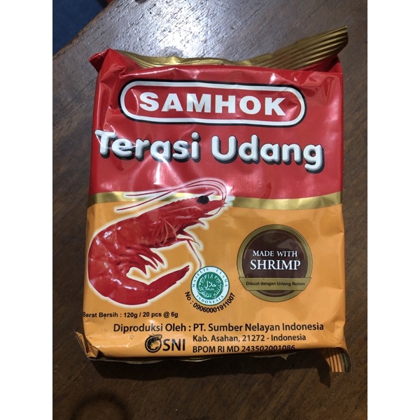 [Sachet] SAMHOK Terasi Udang 1 Pak isi 20 pcs