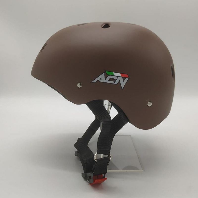 [COD] Helm Sepeda ACN MURAH !! ( Sepeda / Sepeda Lipat / Sepatu Roda / Skuter / Skate )-Cokelat Doff