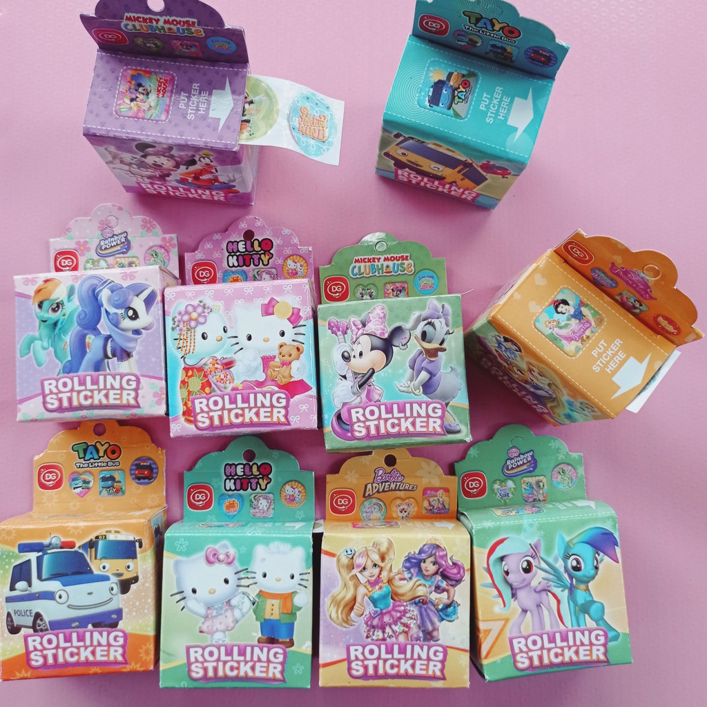 

(40 pcs) 1 roll Stiker Mini Kartun Anak Lucu Imut Dekorasi Buku Diary Journal DIY