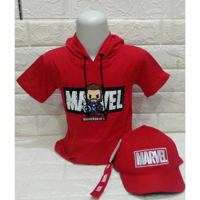 HOODIE ANAK GRATIS TOPI 2IN1 MARVEL/HOODIE SALUR