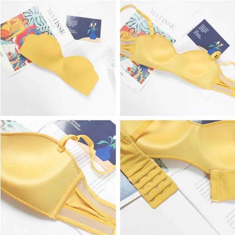 Bra Bralette Push Up Seamless Tanpa Kawat Warna Polos untuk Wanita bh-7
