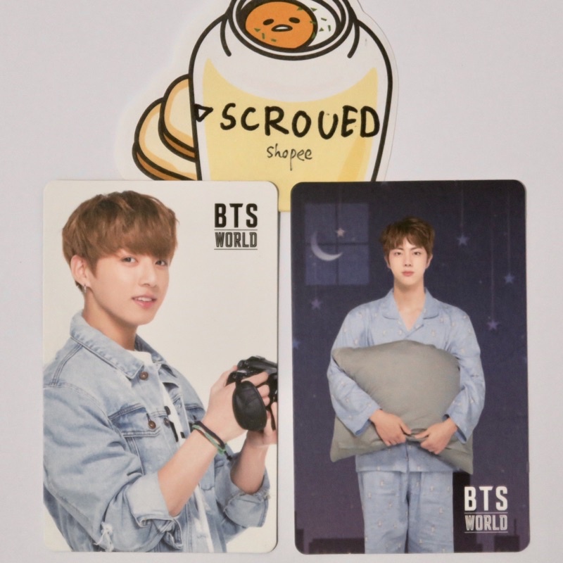 BTS WORLD Official Jungkook Photocard PC & Jin Game Coupon