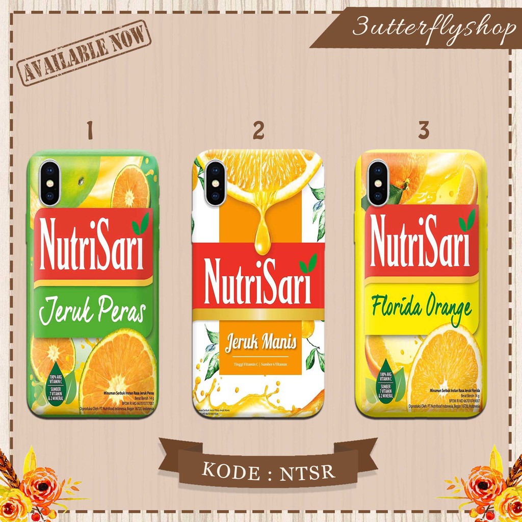 Nutrisari case Oppo Vivo Realme Redmi Xiaomi Samsung iphone asus meizu