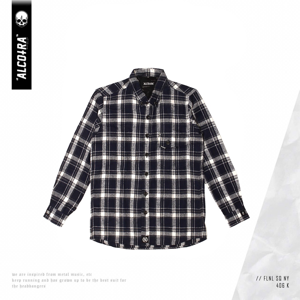 FLANEL SQ NV // FLANEL SQUARE NAVY KANTONG SATU