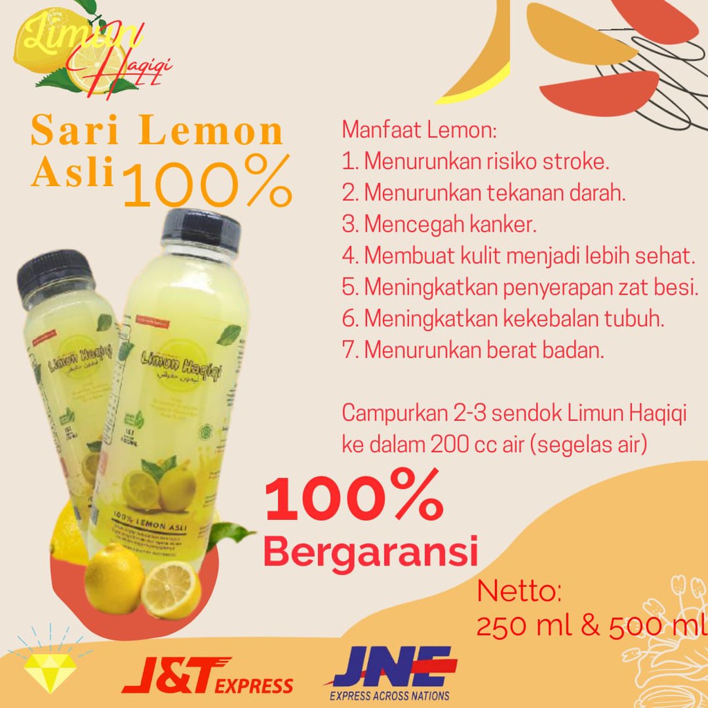 

minuman sari lemon original sari lemon Asli 100% lemon limun haqiqi sari lemon original 250 ml 500 m