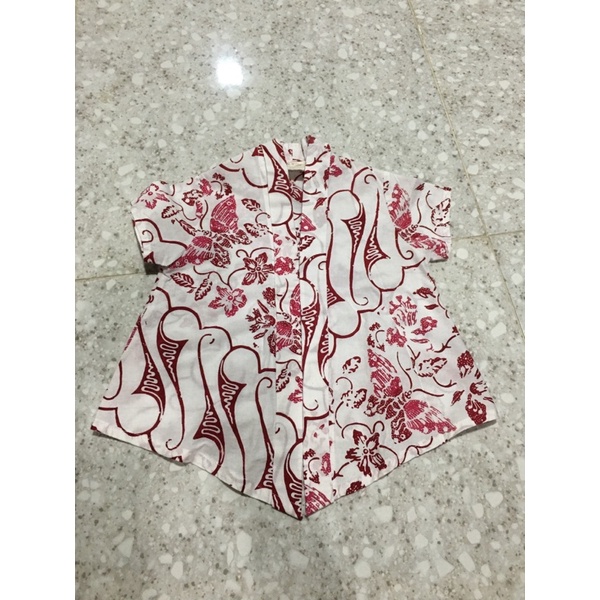 (preloved) Kebaya Kutubaru Batik Anak 3-4 tahun ukuran M