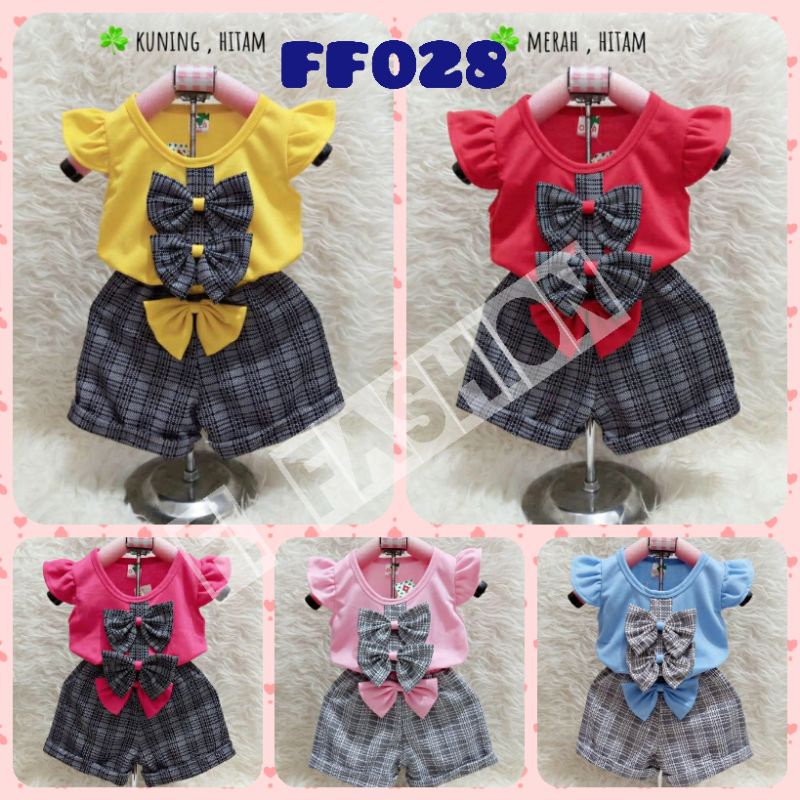 Baju Anak FF028 Setelan Anak Usia 6-18 Bulan / Baju Harian Anak / Setelan Lucu Anak