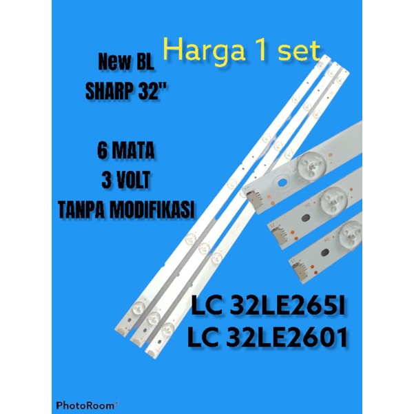 BACKLIGHT BEKLED BL LED SHARP LC 32LE2651 32LE2601 32LE 260i 32LE265i bl 32le