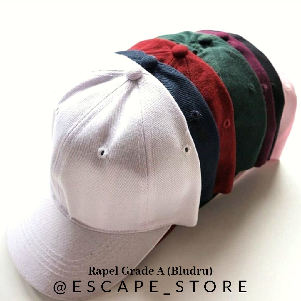 Topi Polos Baseball / Topi Pria Polos / Topi Wanita Polos Bahan Rapel Beludru