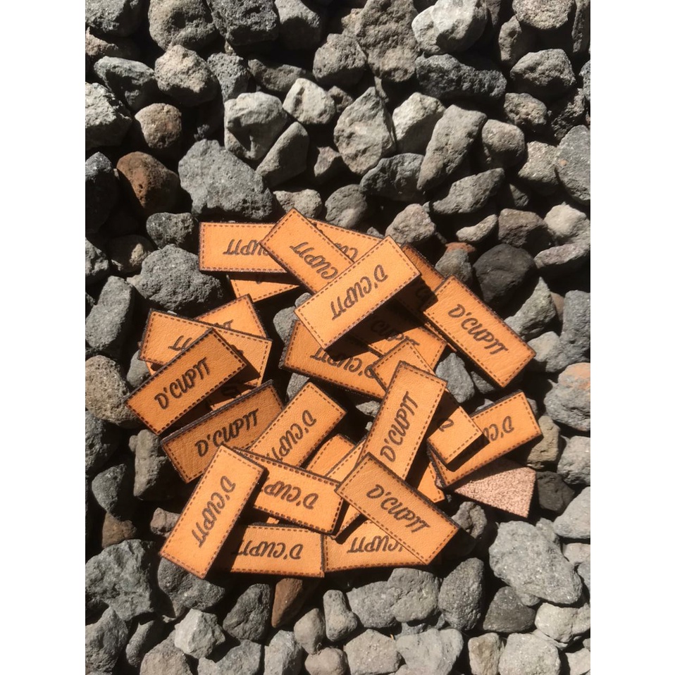 

Cetak Label kulit Asli laser - label leather laser