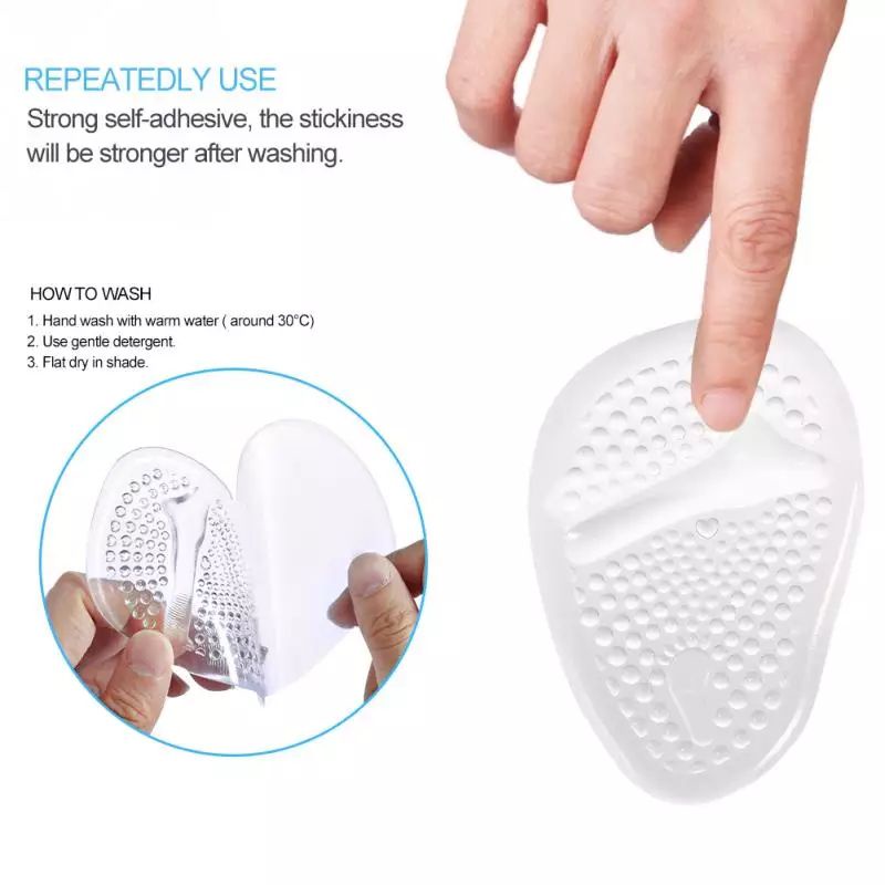 INSOLE GEL KAKI DEPAN WANITA INSOLE GEL SILICON BANTALAN SEPATU UNTUK KAKI PEGAL DPTB
