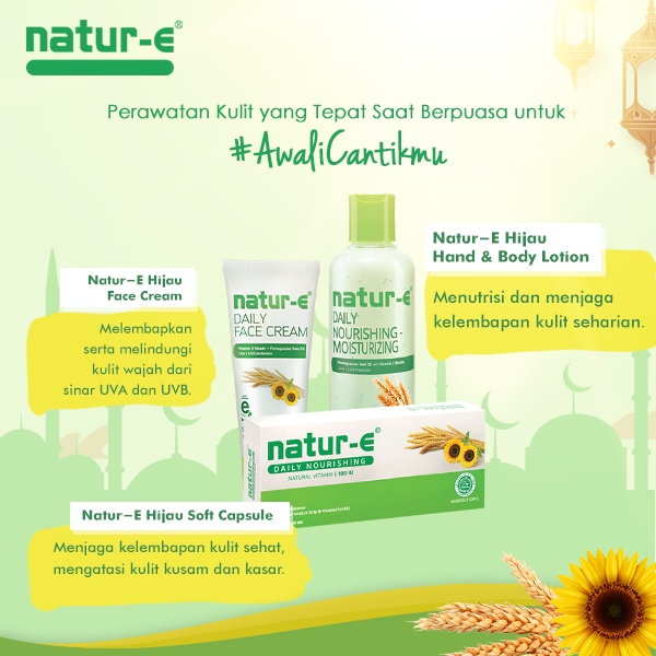 ORIGINAL Natur-E 100 IU Hand Body Lotion Isi 100ml &amp; 245ml / Natur E / LEDI MART