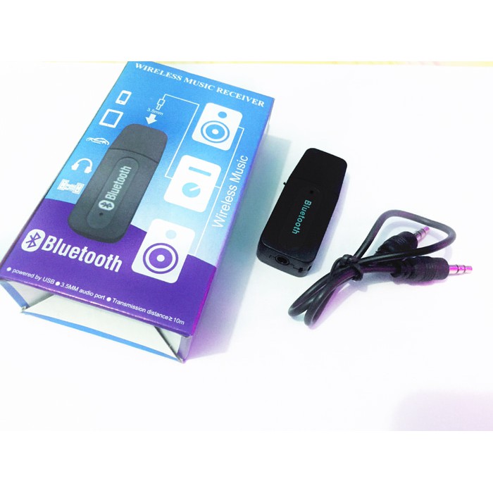 3.5mm Stereo USB Bluetooth Audio Music Receiver + kabel aux