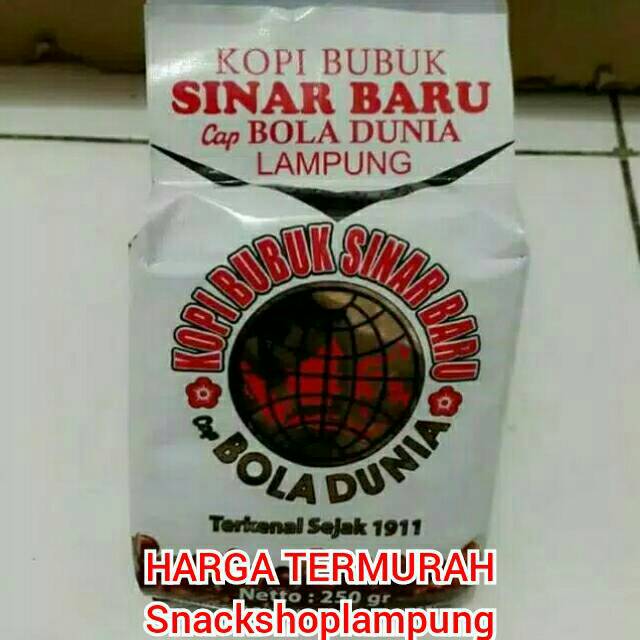 TERMURAH Kopi Bubuk Kasar Bola Dunia Lampung Enak 250gr