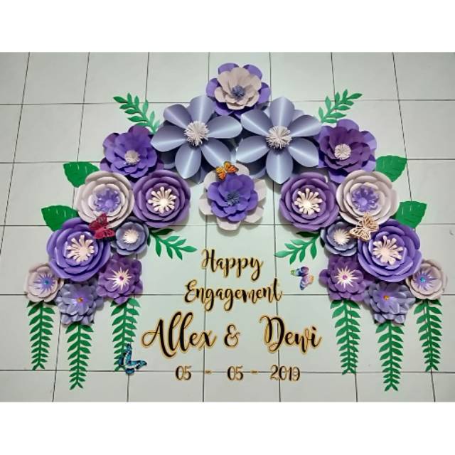 

Paperflowerdekorasi pesta/kertas jasmin