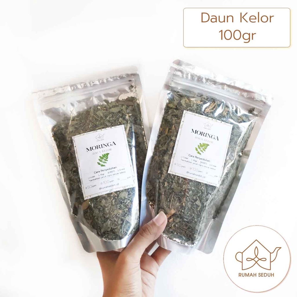 

100gr Daun Kelor Kering Premium / Dried Moringa Leaves / ASII BOOSTER / C19 FIGHTER