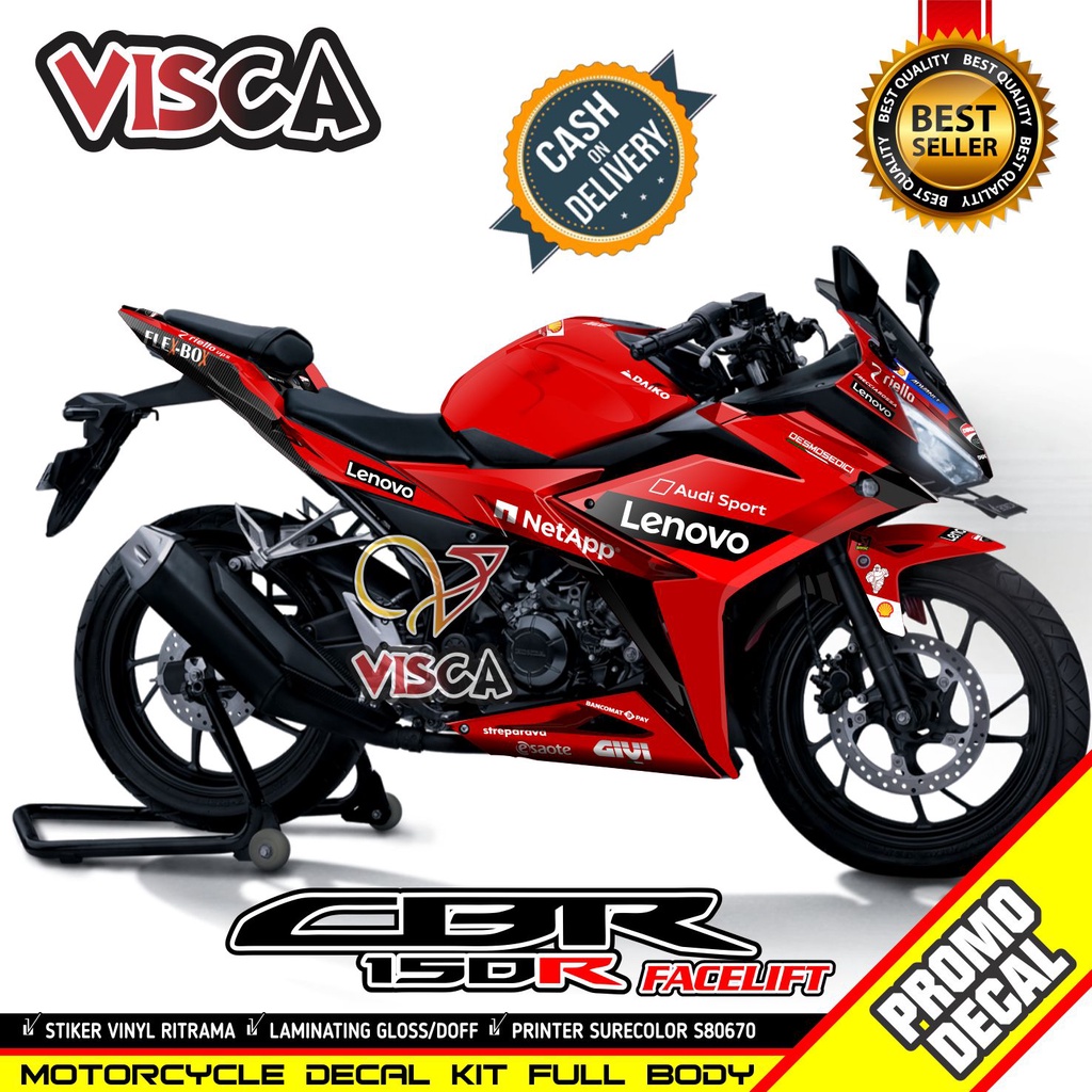 Decal CBR 150R Facelift Full Body Stiker CBR 150R Facelift Full Body Striping CBR 150R Facelift Full