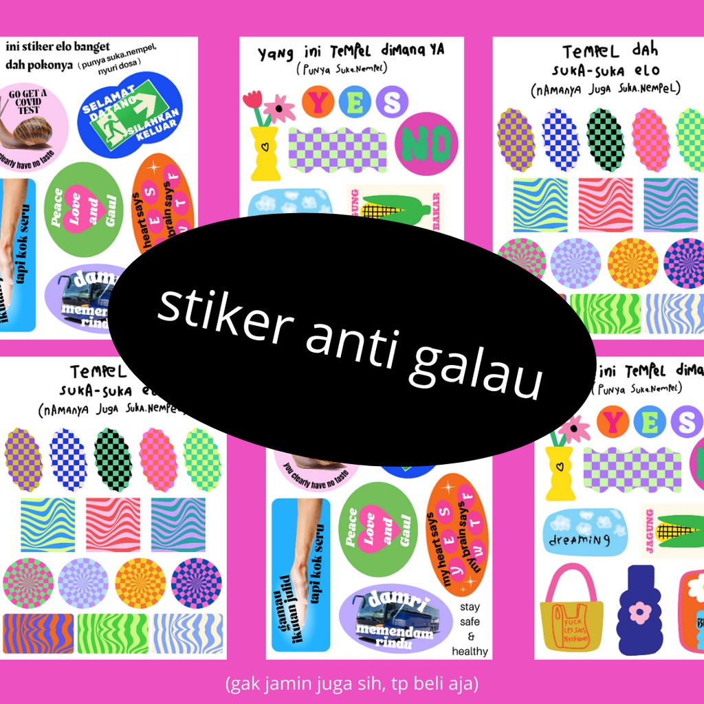 

stiker anti galau (MINI SIZE)
