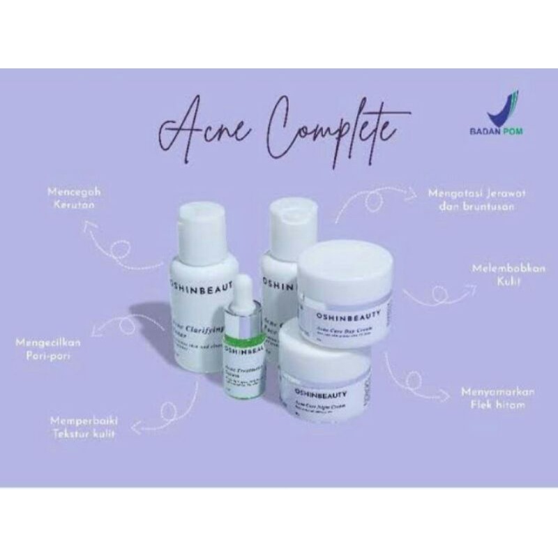 OshinBeauty Skincare Acne Series skincare BPOM [FREE GIFT]