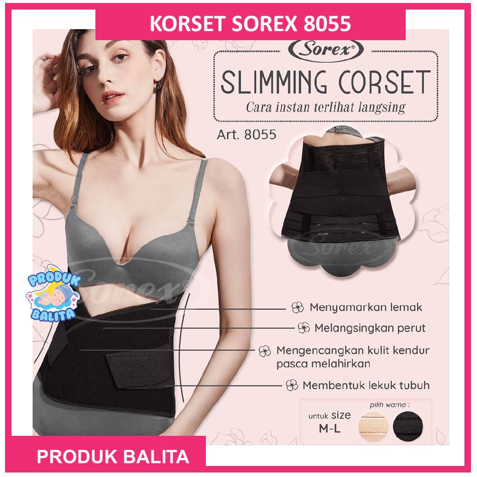 Korset Pelangsing Perut Terlaris Sorex Slimming Corset Stagen 8056 Extra size dan 8055 regular size