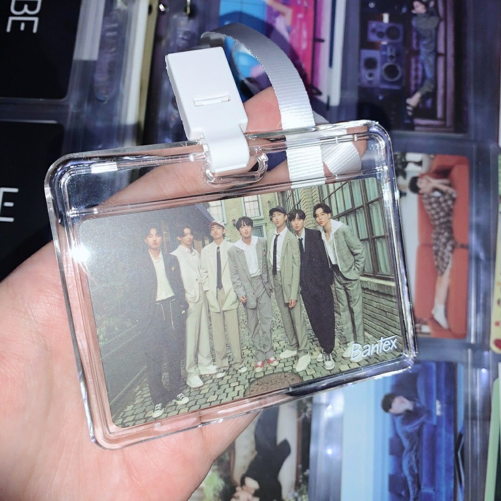 Bantex Transparent ID Card Holder Lanyard Landscape 8867