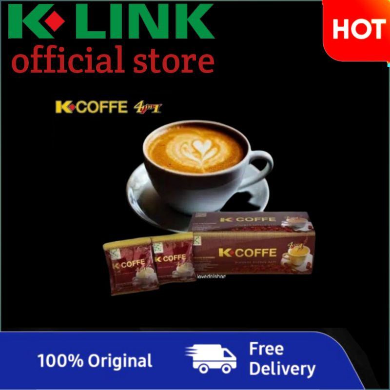 

20 SACHET KOPI GINSENG K-LINK K-COFFE 4IN1